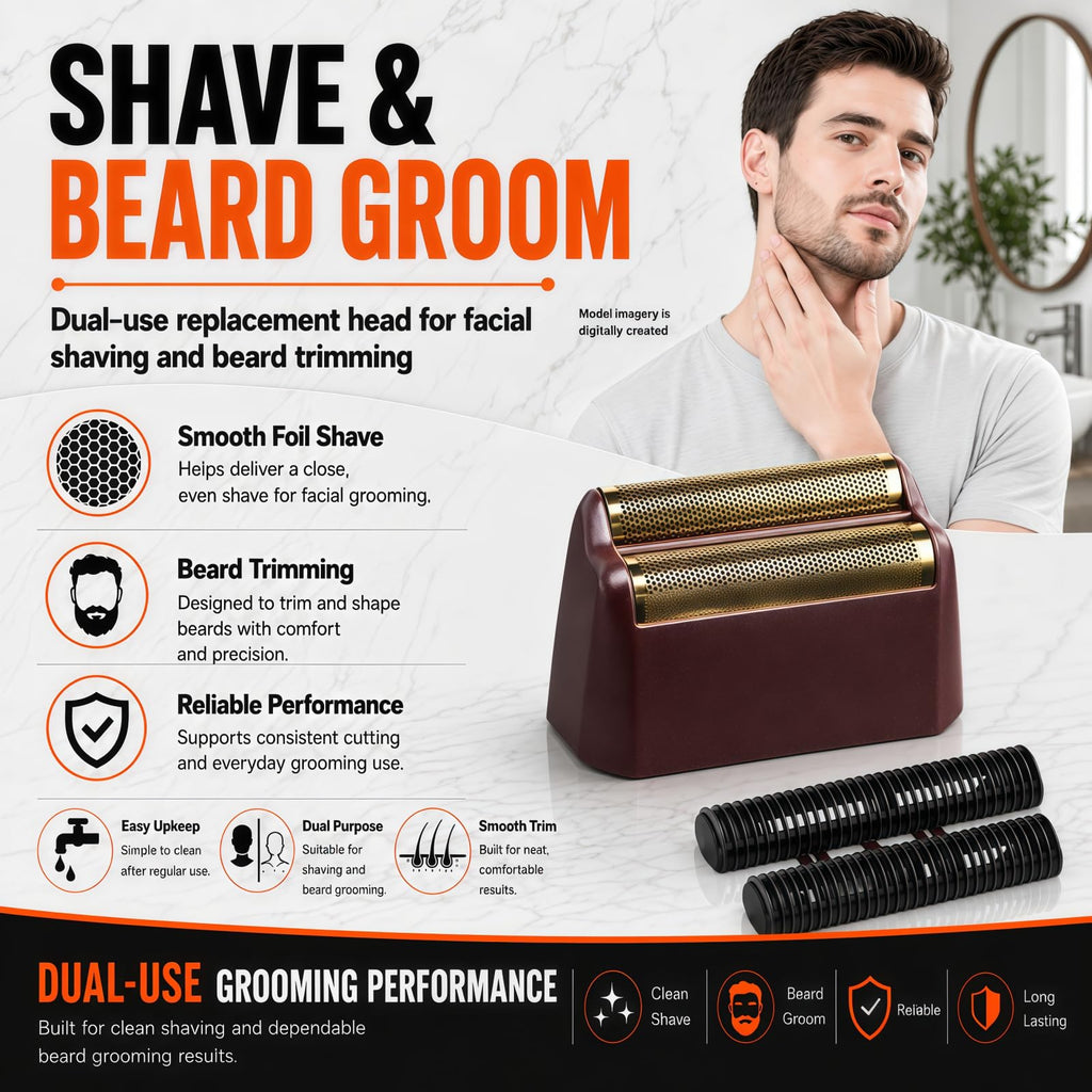 Shave Replacement Head, Compatible with Wahl 7031-100/7043-100 Foil&Cutter