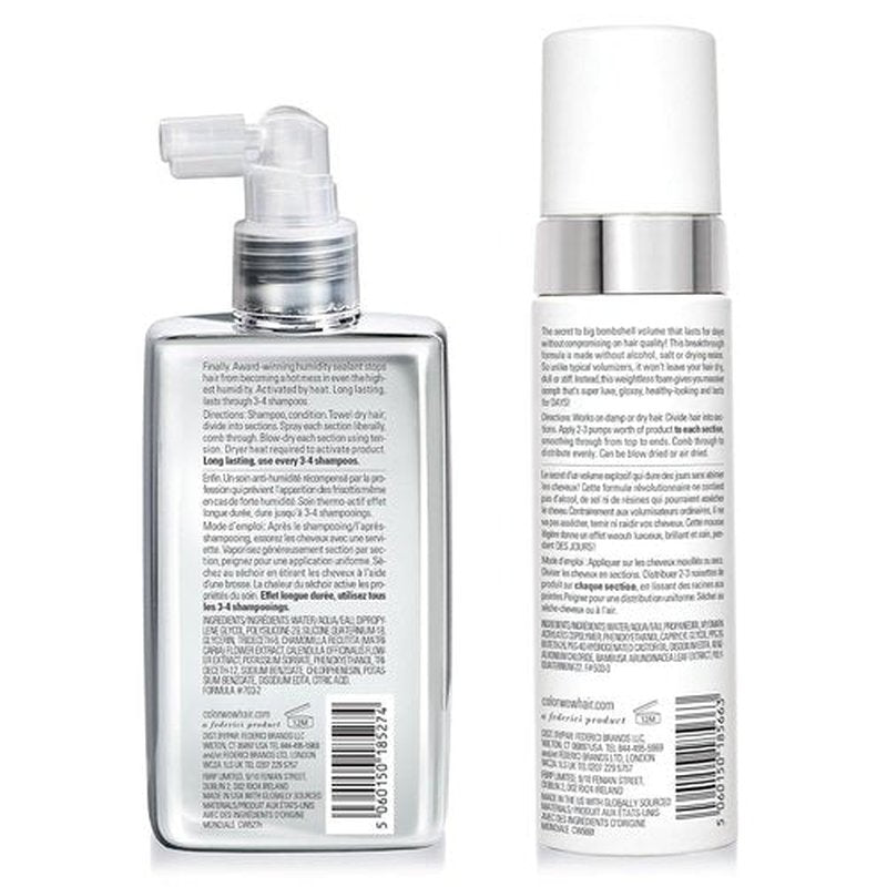 COLOR WOW Long-Lasting Blowout Bundle - XTRA LARGE Volumizer & DREAM COAT Anti-Frizz Spray for Heat Protection