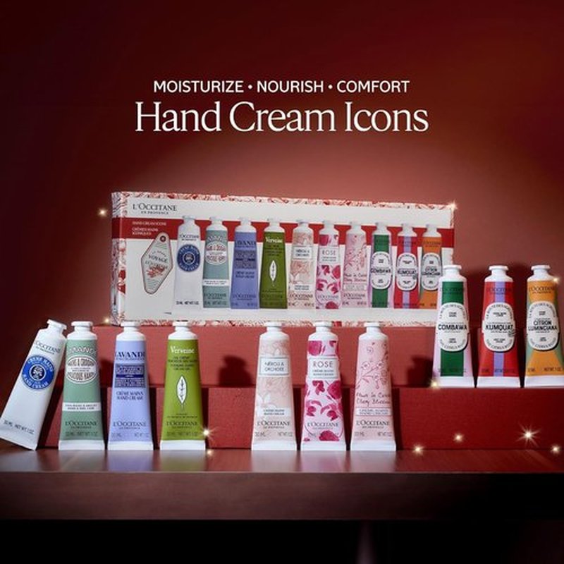 L’Occitane Hand Cream Gift Set - 5-Piece Travel Size Hydrating Essentials for Nourished Skin