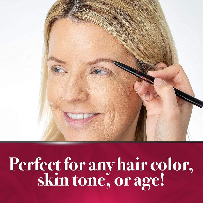 ybf Beauty Eyebrow Pencil - Universal Automatic Brow Pencil With Spoolie Brush - Perfect For All Hair Colors & Skin Tones - Taupe - 0.005 Oz