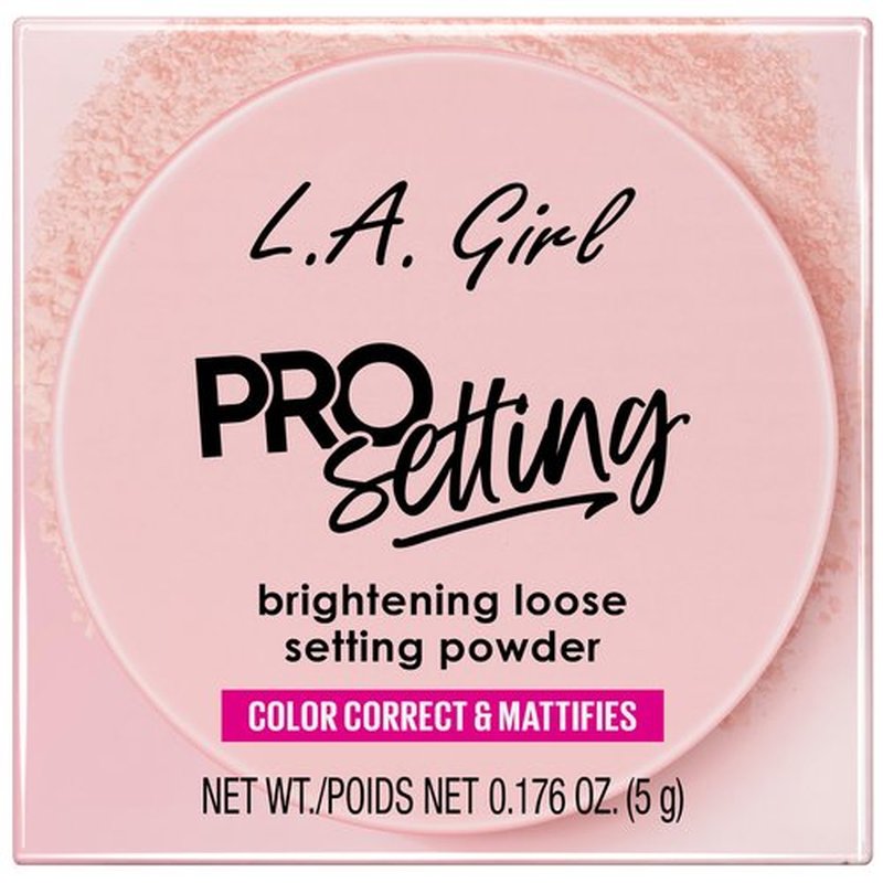 L.A. Girl Pro.Setting Brightening Loose Setting Powder, Soft Pink GLP736