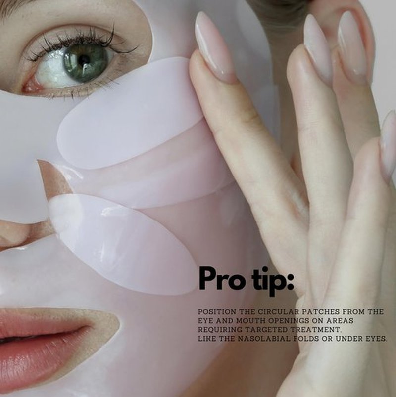 Comfordent Bio Collagen Hydrogel Melting Face Mask with Hyaluronic Acid, Galactomyces & Niacinamide