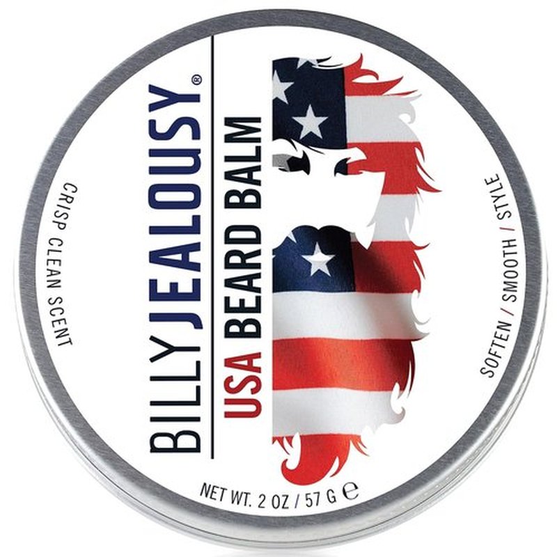 Billy Jealousy Beard Balm - Moisturizing & Strengthening Formula | Patchouli & Sandalwood, 2 oz.