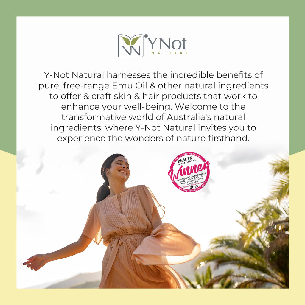 Y Not Natural Pure Emu Oil - Organic Moisture for Face, Body, Hair, Scalp & Nails - Rich in Omega 3-6-9, Vitamins & Essential Minerals - Australian Emu Oil (60ml) 2.03 fl oz - Pink Sugar