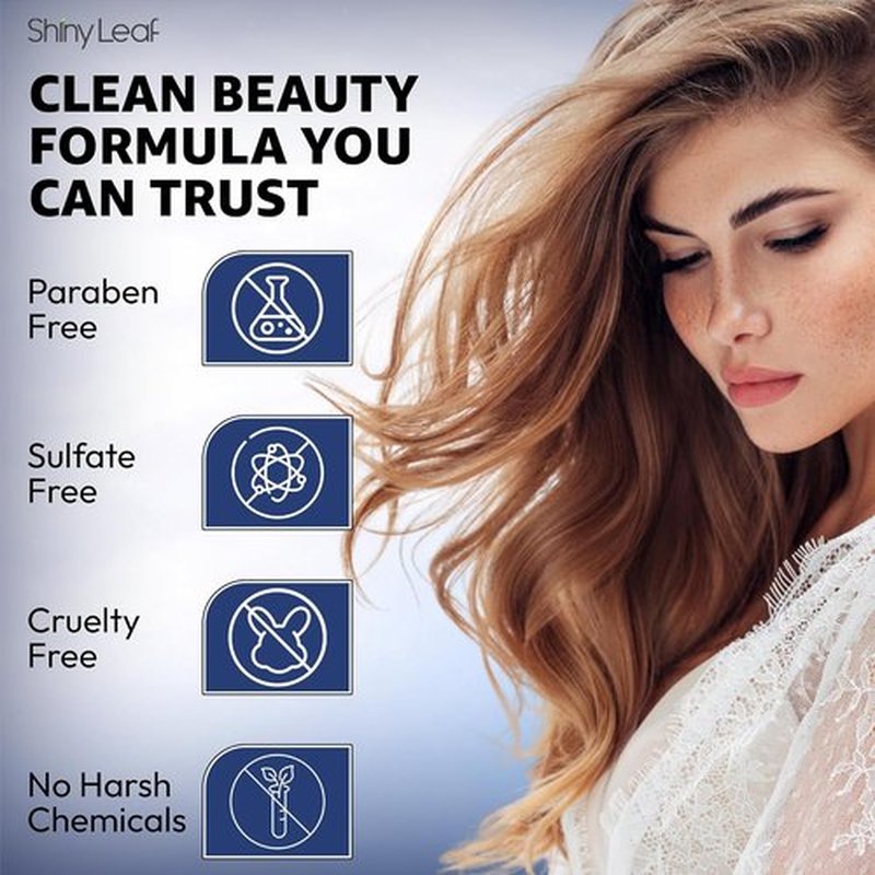 Shiny Leaf Peptide Conditioner - DHT Blocker with Biotin & Caffeine | Sulfate-Free Thickening Formula for All Hair Types, 16 fl oz