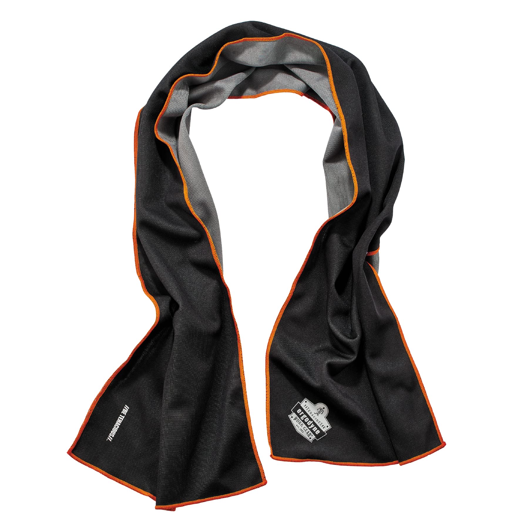 Ergodyne Chill Its 6602MF Cooling Towel, Soft Microfiber Material, UPF 50+,Gray,41" x 9.84"