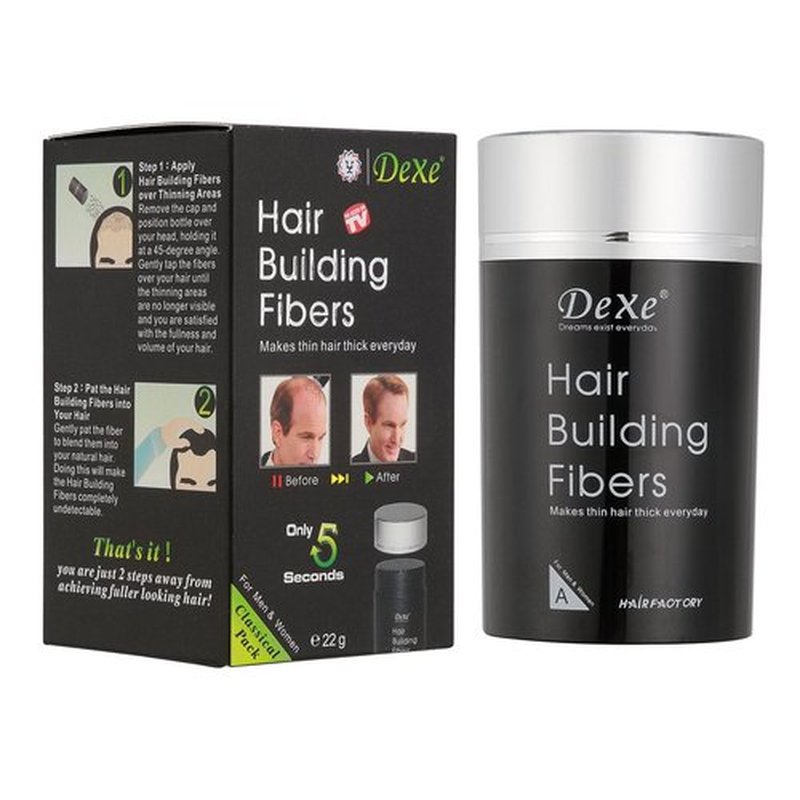 Hair Fibers for Thinning Hair (Medium Brown) - Hair Thickener for Fine Hair for Women & Men - Conceals Hair Loss in 15 Sec - 22gr Bottle