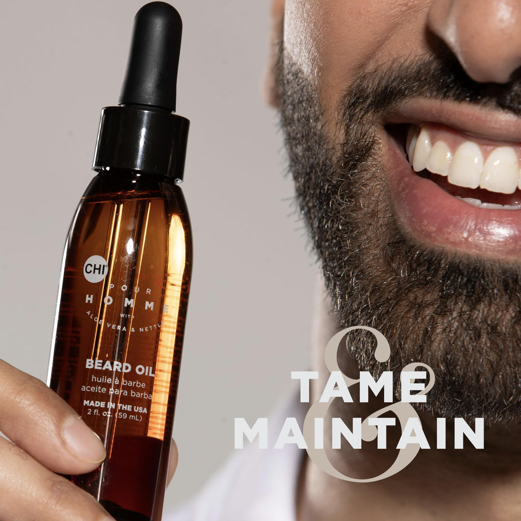 CHI pour Homme Beard Oil for Men, 2 oz