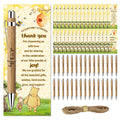 Toerifer 30 Pcs Winnie Baby Shower Favors for 30 Guest, Thank You Gift Sets, Included Bamboo Pens Greeting Cards, Gender Reveal Souvenirs Prizes, Winnie Honey Bee Baby Birthday Decor