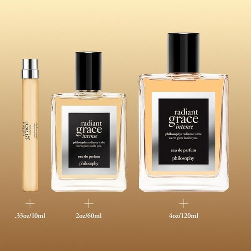 Philosophy Radiant Grace Intense Eau De Parfum - Ambery Floral Women's Perfume | Long-Lasting Fragrance with Raspberry, Jasmine & Vanilla Notes