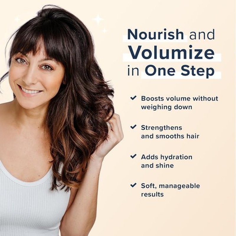 TRUHAIR Volume+ Conditioner - Lightweight Hydration & Shine with Keratin & Panthenol | 8 oz