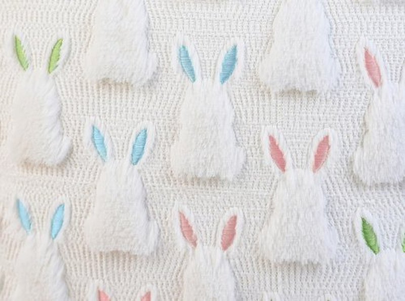ALFEVA Bunny Pillow Covers | Set of 2 Cute Plush 18" x 18" Easter Decor for Sofa & Living Room