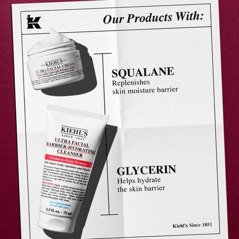 Kiehl's Duo Hydration Skincare Gift Set, $45 Value Skincare Gift, Set Includes Face Cream and Wash for Hydrated Skin, Travel Size Face Moisturizer and Wash