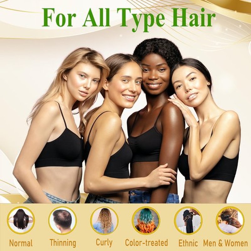 Hair Growth Oil Serum - Lightweight Hair Oil with Biotin,Castor & Rosemary for Thinning Hair - Visibly Thickening Treatment to Reduce Shedding,Hair Frizzy & Nourish Scalp - For Women & Men,60ml