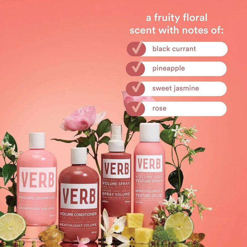VERB Volume Shampoo - Gently Cleanses & Lifts Flat Hair - Sulfate, Paraben & Gluten Free