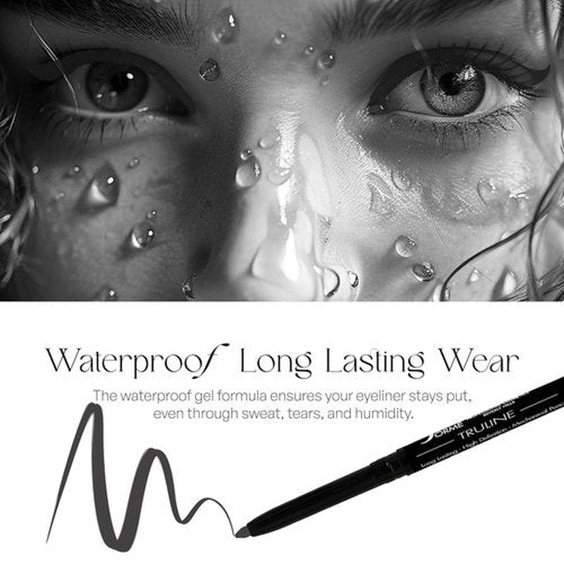 SORMÉ Truline Professional Eyeliner Pencil - Waterproof Gel Formula with Vitamin E - Smudge Proof & Nourishing - 0.1 Ounce - Stone