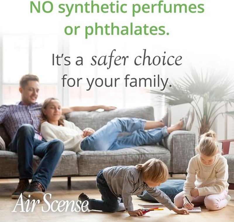 Air Scense Air Freshener - Natural Orange Essential Oil Room Spray | 7 fl oz (2-Pack) for Home & Bathroom