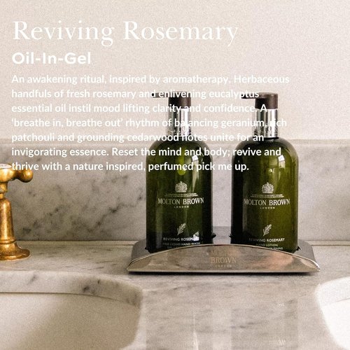 Molton Brown Reviving Rosemary Bath & Shower Oil-In-Gel | 10 Fl. Oz. for Invigorating Cleanse