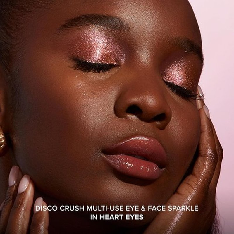 Too Faced Disco Crush Glitter - High Shine Multi-Use Eye & Face Sparkle | Creamy Iridescent Multichrome, 0.05 Ounce