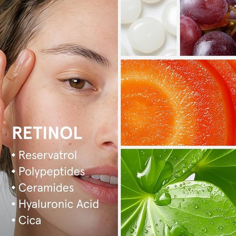 iRestore Retinol Serum for Face - 1% Retinol with Peptides & Hyaluronic Acid - Fragrance-Free Anti-Aging Night Serum for Sensitive Skin