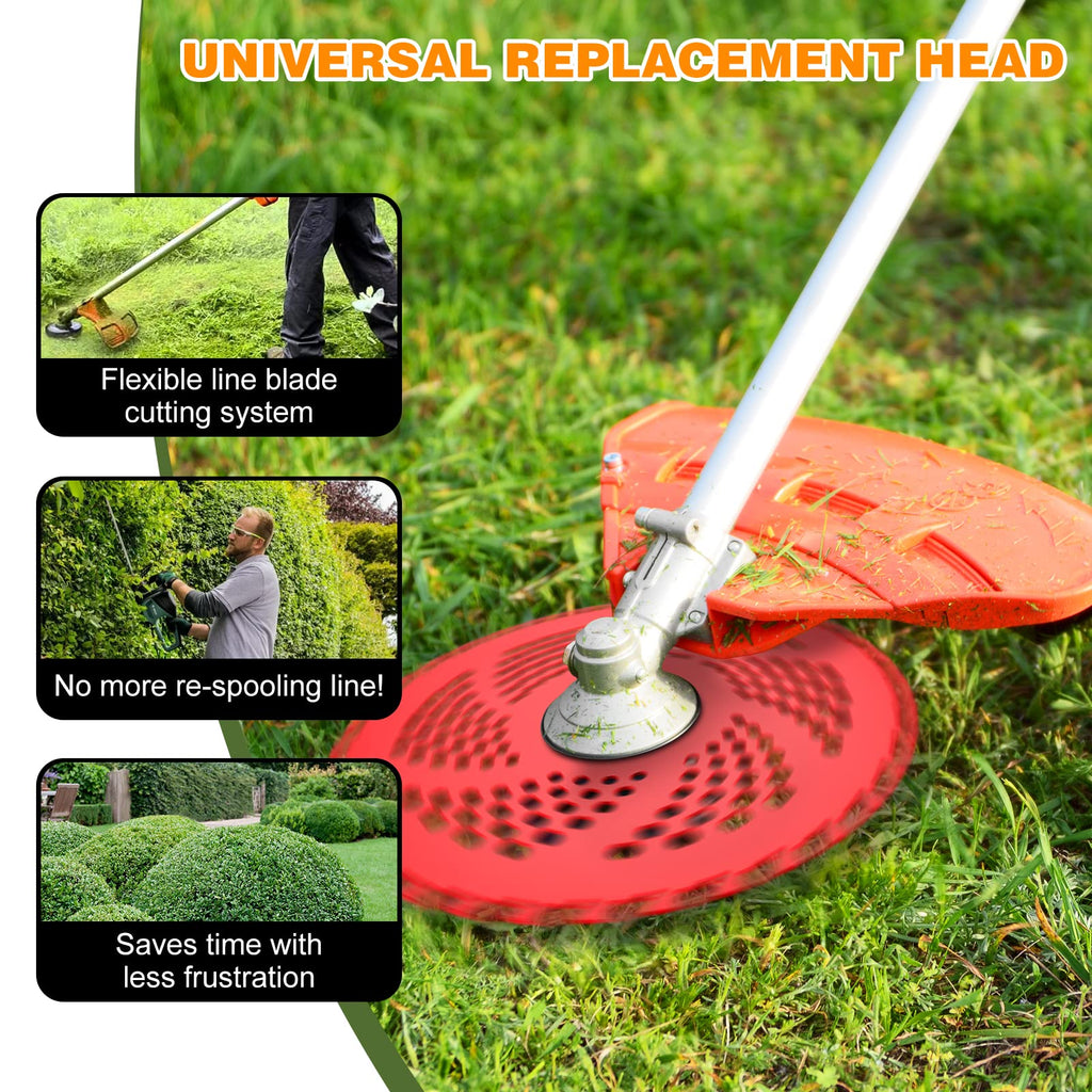 HK 2 Pack 9" x36T Carbide Tip Brush Cutter Blades Weed Eater Blades for Brush Cutter, Trimmer, Weed Eater, Compatible with Husqvarna, Stihl, Fsx, and More