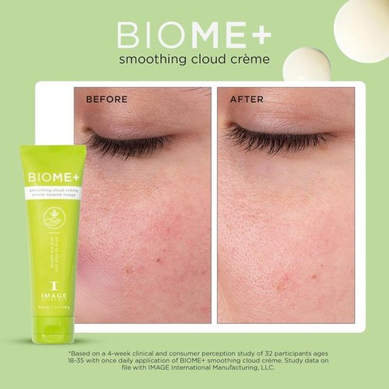 IMAGE Skincare BIOME+ Smoothing Cloud Crème - Microbiome-Friendly Night Cream for Enhanced Skin Moisture