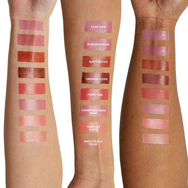 Nudestix Nudies Bloom All Over Dewy Color – 3-in-1 Cream Blush Stick for Cheeks, Eyes & Lips with Built-In Brush | Sheer, Glossy Finish | Vegan, Long-Wear, Multi-Use Makeup (Bohemian Rose)