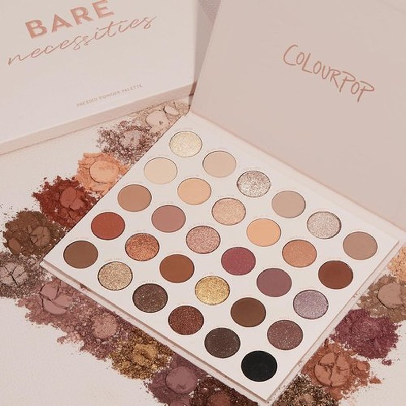 ColourPop Eyeshadow Palette - High-Pigment Eye Makeup with Matte & Glitter Finishes - Bare Necessities (0.04 oz)