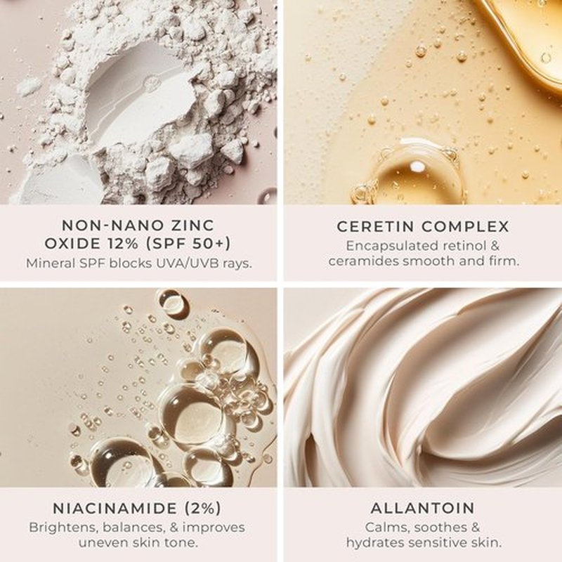PÜR MINERALS Tinted Sunscreen - 4-in-1 SPF 50 Mineral Face Tint, Moisturizer & Primer - Lightweight & Buildable