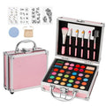 Anpro All-In-One Makeup Kit for Girls 10-12 with Case, Pro Teen Makeup Set, Tween Makeup Kit, Full Starter Make Up Kit with Brushes, Eyeshadow Palette, Blushes, Glitter Gel, Temporary Tattoo Stickers