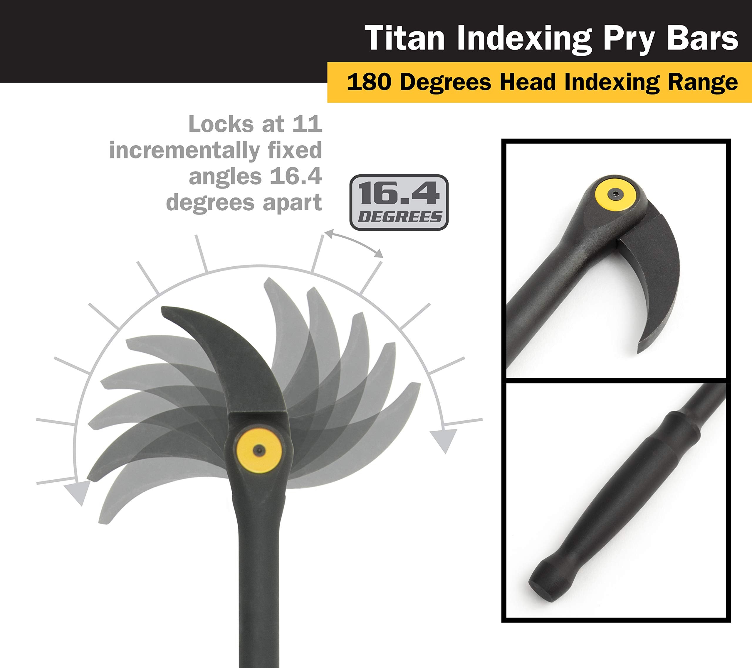 Titan 17816 Indexable Pry bar, 16"
