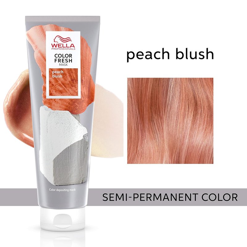 Wella Color Fresh Mask - Color-Depositing Hair Mask for Vibrant, Refreshed Color | Vegan Formula with Avocado Oil | 5 Fl Oz