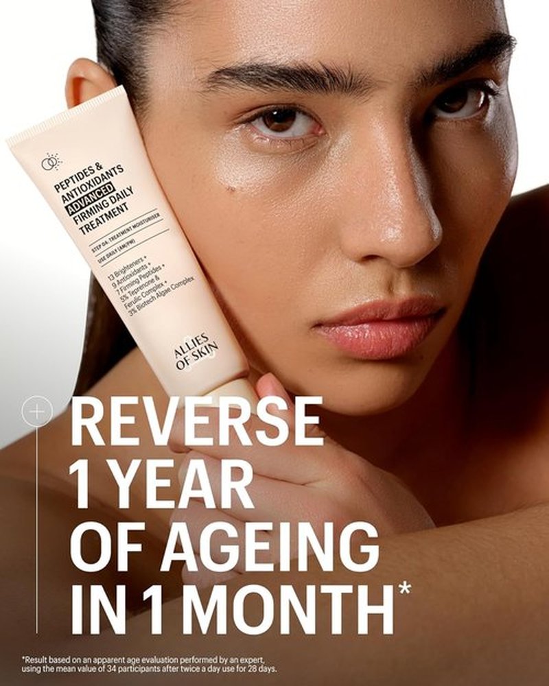 Allies of Skin Advanced Firming Daily Treatment - Peptides, Antioxidants & Brighteners | 48ml/1.6oz