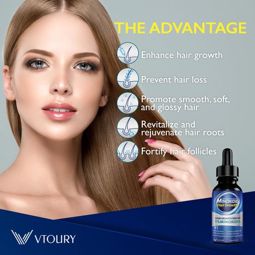 2-Pack Minoxidil for Men and Women Hair Growth- Monoxide for Women Hair Growth, Monoxide for Men Hair, Beard Growth Oil