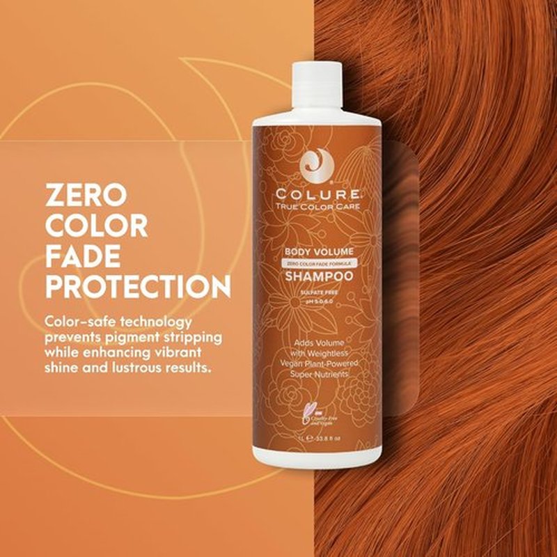 COLURE Body Volume Shampoo - Volumizing Sulfate-Free Cleanser for Fine, Thinning Hair | 33 Fl Oz