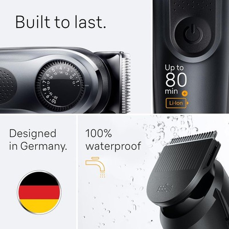 Braun All-in-One Style Kit Series 5 5471 - 8-in-1 Trimmer for Men | Beard, Body & Hair Clippers, Waterproof
