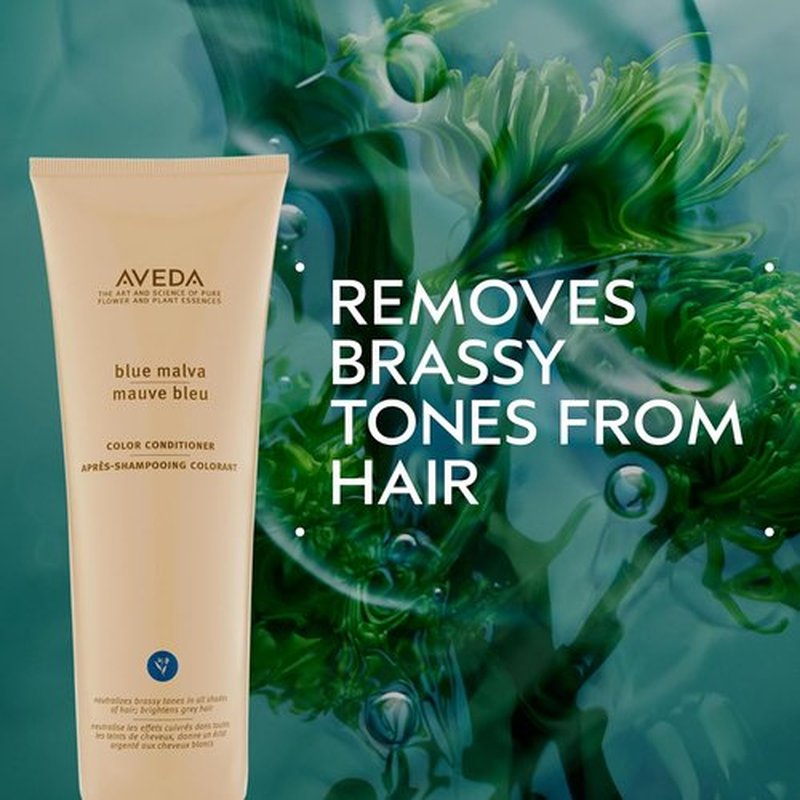 Aveda Blue Malva Color Conditioner - Purple Conditioner for Silver & Blonde Hair | Neutralizes Brassiness | 8.5 Fl Oz