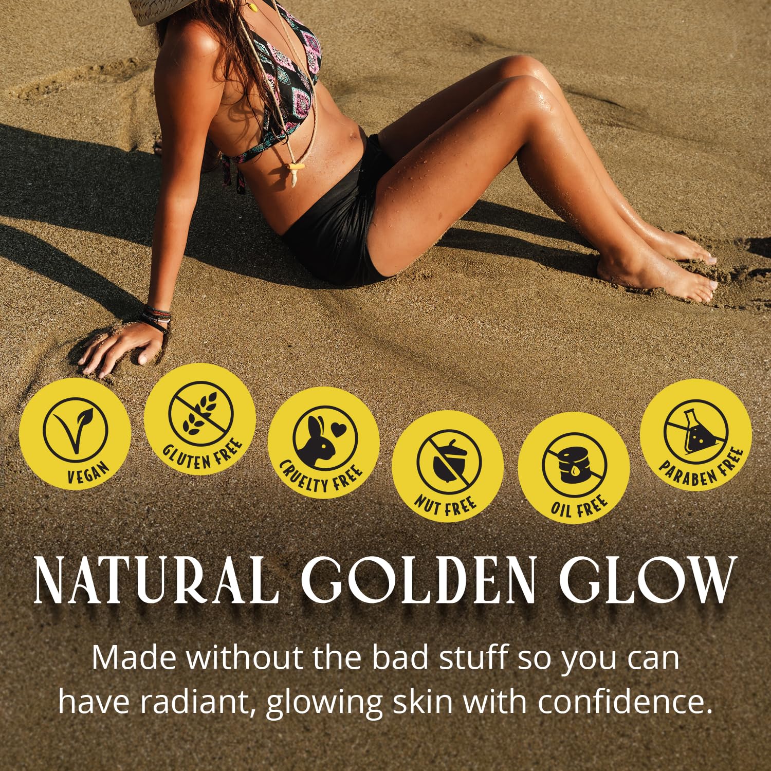 Skinerals Self Tanner Mousse, Organic Sunless Tanning Foam for Face & Body, Natural Looking, Streak-Free, Quick-Drying, Long-Lasting Fake Tan, 8 oz, Californium
