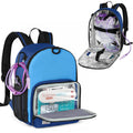 LUXJA Feeding Tube Backpack Fits 500ml Bag and Enteral Feeding Pump (Compatible with EnteraLite Infinity and Kangaroo Joey), Feeding Tube Bag for G Tube, J Tube and GJ Tube, Blue