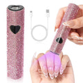 CHRISTINE SHELLY UV Light for Gel Nails, Handheld UV Nail Lamp, Portable LED Nail Lamp, Mini Nail Dryer, USB Nail Light for Fast Curing, Pink