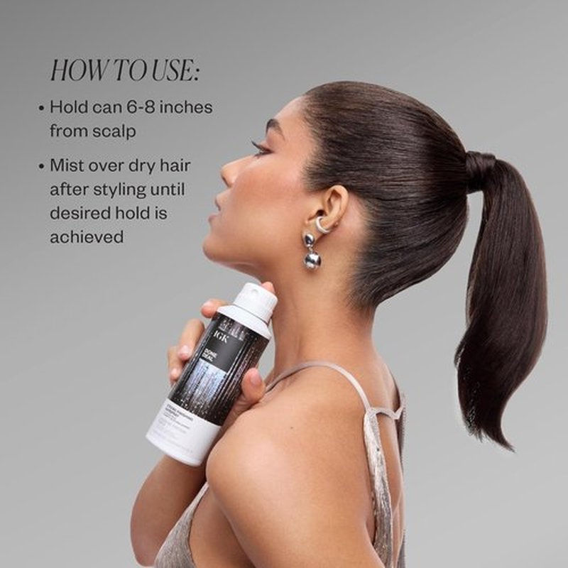 IGK Done Deal Hairspray - Strong Hold, Humidity-Resistant Finish for All Hair Types | 5 oz