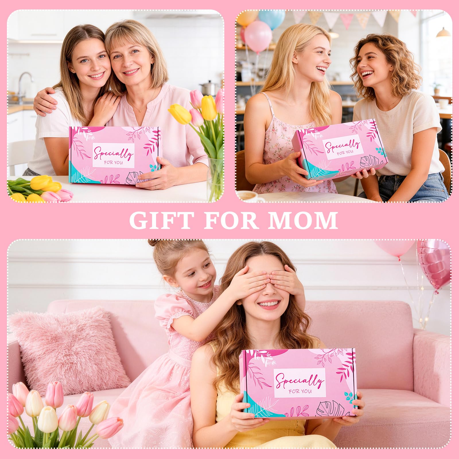 Honxicur Mom Birthday Gifts Ideas Basket for Moms Mama Mother from Child Birthday Gifts for Moms, Mothers Day Gifts for Mom from Daughter Son