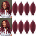 12 Inch Kinky Twist Hair 8 Packs Marley Twist Braiding Hair Pre-Separated Afro Spring Twist Hair Burgundy Afro Twist Hair for Faux Locs (Bug#, 12 Inch(Pack of 8))