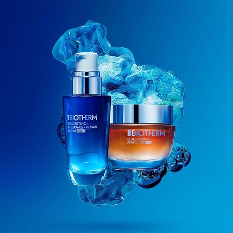 Biotherm Blue Therapy Night Cream - Revitalizing Anti-Aging Formula with Amber Algae for Dehydrated Skin | 1.7 Fl. Oz.