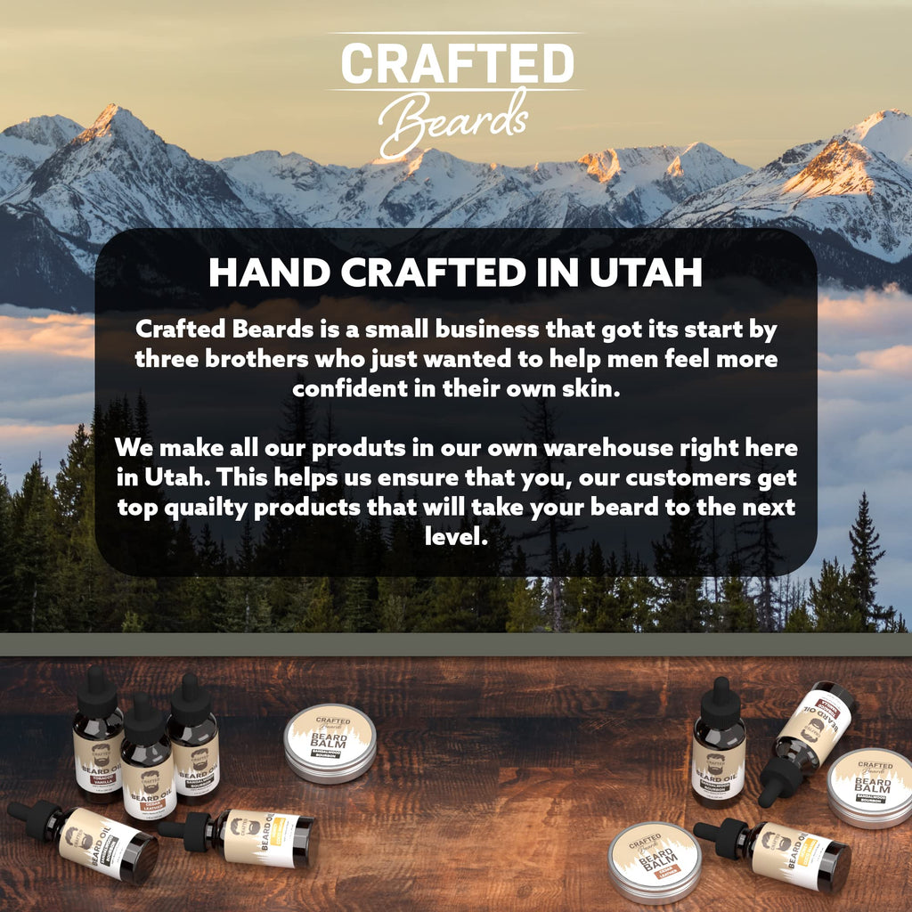 Beard Oil by Crafted Beards - Beard Oil Conditioner - Leave Your Beard Feeling Amazing - All Natural Ingredients - No Residue - Mustache Oil - 1oz - Made in the USA (Honey CoCo Mango)