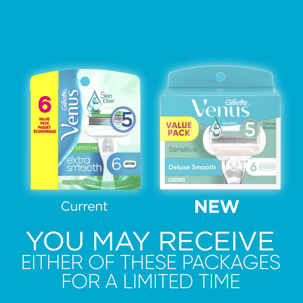 Gillette Gillette Venus Extra Smooth Sensitive Women's Blade - 6 Refills, 6 Count