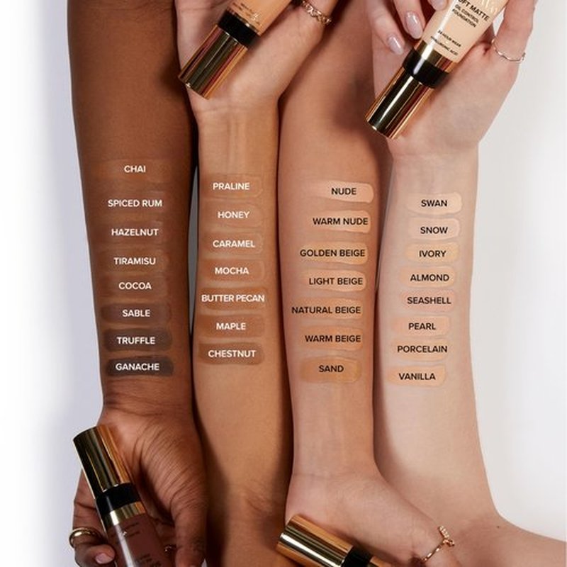 Too Faced Born This Way Soft Matte Foundation | Hydrating, Blurring, Waterproof, All-Day Oil Control Foundation that Helps Smooth Skin’s Appearance, 1 Fl Oz, Natural Beige
