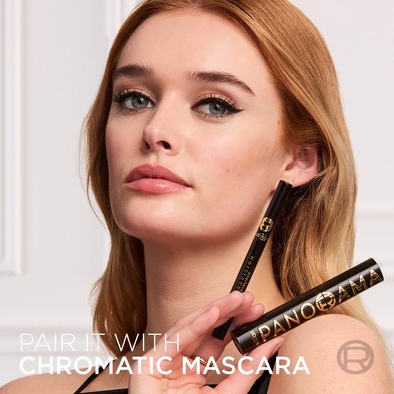 L'Oreal Paris Haute Precision Waterproof Liquid Eyeliner, Smudge-Proof Eye Liner with Micro-Tip, for up to 28HR Eye Makeup Wear, 010 Black Silk