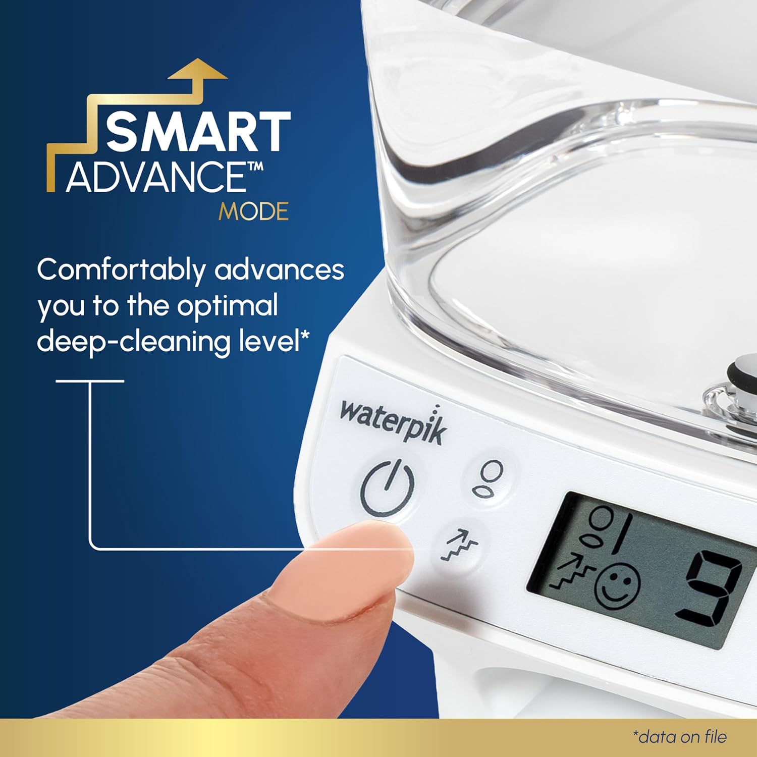 Waterpik Promax Water Flosser - SmartAdvance Mode for Gum Health & Teeth Cleaning | 10 Settings, 5 Tips, Quiet Design