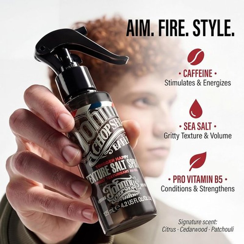 Johnny's Chop Shop Sea Salt Spray - Texturizing Hair Spray for Volume & Grit - 125ml (4.2 fl oz)